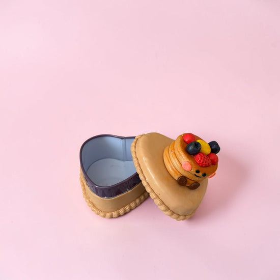 Heart Shape Pancake Trinket Box