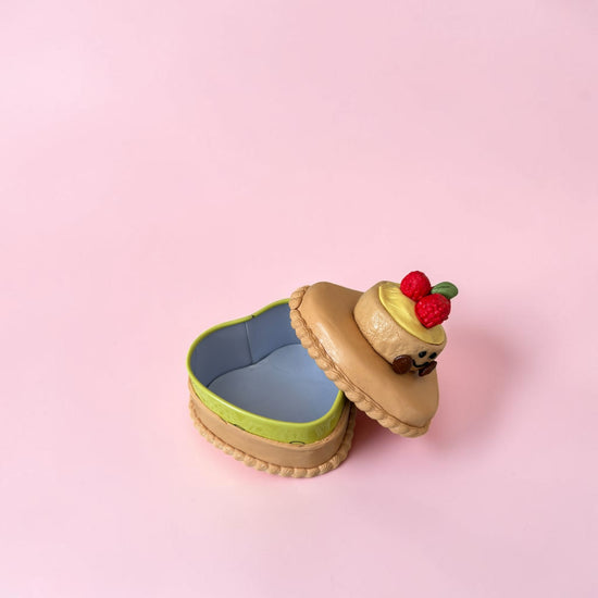 Heart Shape Berry Tart Trinket Box
