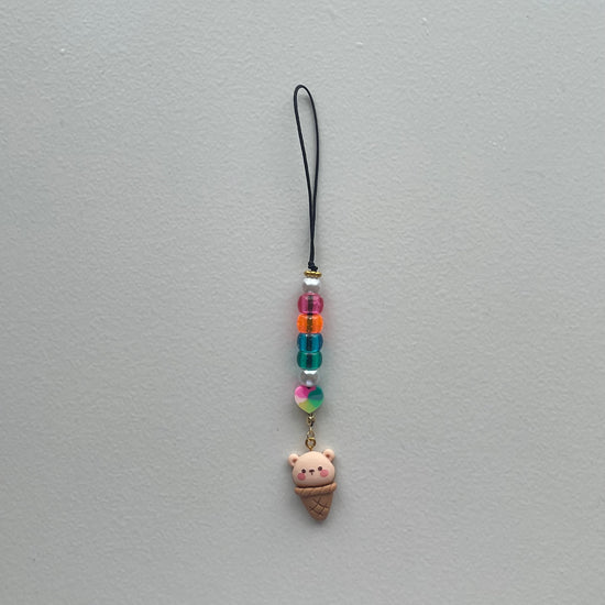 Mini Phone Strap Ice Cream Bear