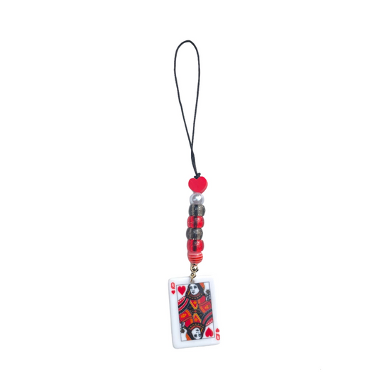 Mini Phone Strap Queen of Hearts