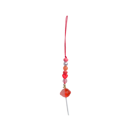 Mini Phone Strap Red Lollipop
