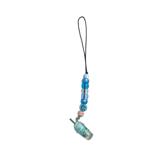 Mini Phone Strap Blue Starbucks