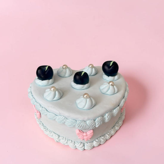 Blue Cherry Cake Jewelry Box
