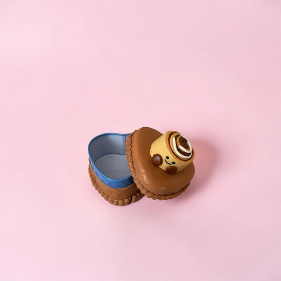 Heart Shape Cinnamon Roll Trinket Box