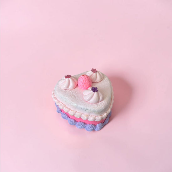 Heart Shape Berry Lavender Trinket Box