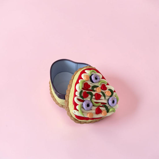 Heart Shape Pizza Trinket Box