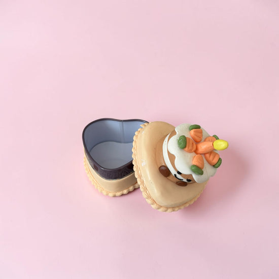 Heart Shape Carrot Cake Trinket Box
