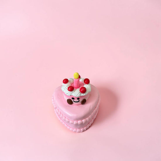 Heart Shape Cherry Cake Trinket Box