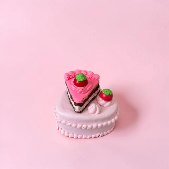 Heart Shape Pink Layer Cake Trinket Box