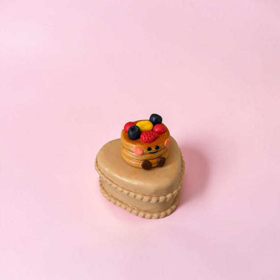 Heart Shape Pancake Trinket Box