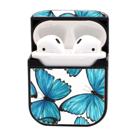 Airpod Case Blue Butterfly