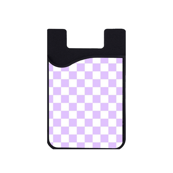 Tarjetero Purple Checkers