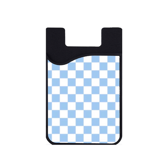 Tarjetero Blue Checkers