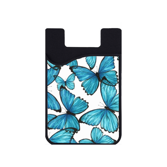 Tarjetero Blue butterfly